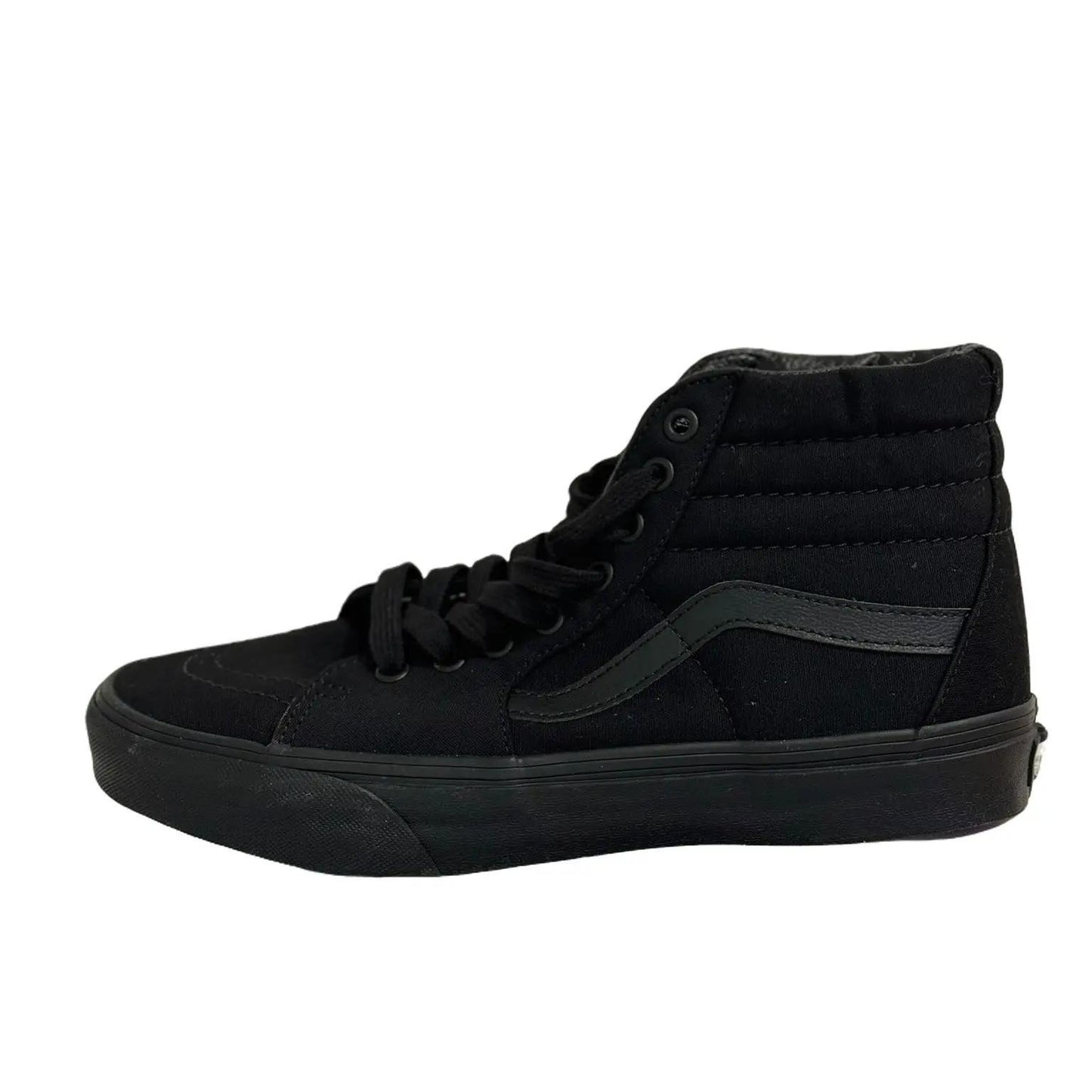 Vans Black Hightop Skateboard with leather back