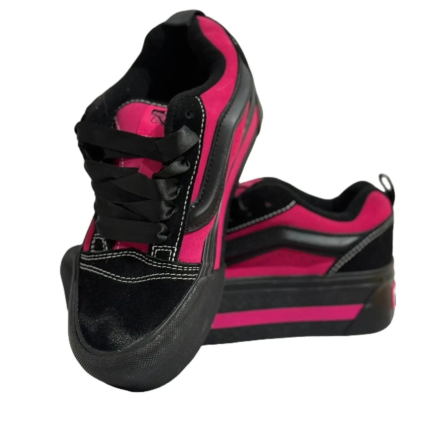 Vans Knu Stack Vintage Satin Black Pink