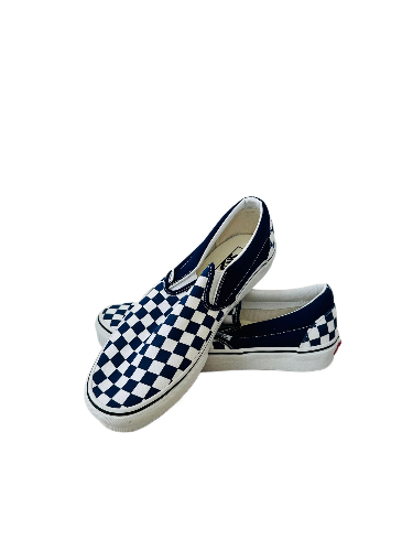Vans Cheakers blue slip on