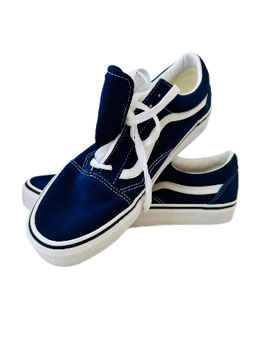 Vans old skool blue suede