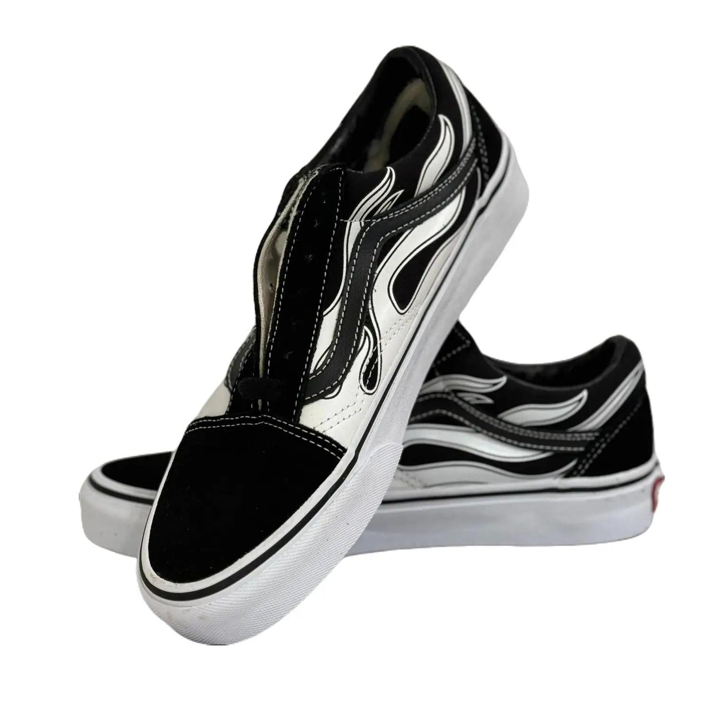 Vans Old Skool Flames Black- White