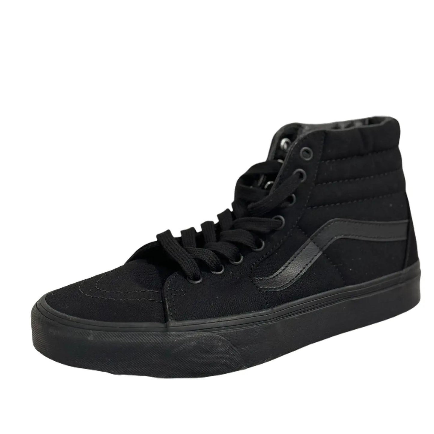 Vans Black Hightop Skateboard with leather back