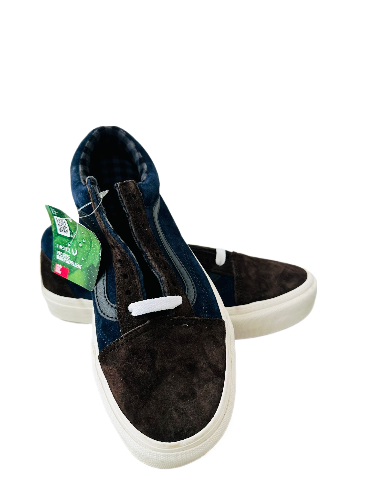 vans old skool pig suede Plain Brown/ Navy